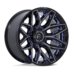 Felga aluminiowa 22" Fuel 1PC FLUX 22x10 ET-18 8x165,1 Gloss Black Brush Fc Gray Ddt