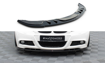 Splitter przedni Maxton V1 BMW 3 E91 M-Pack Polift (czarny połysk)