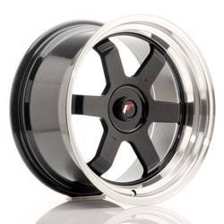 Felga aluminiowa 17" Japan Racing JR12 17x9 ET25 BLANK Gloss Black w/MachinedLip