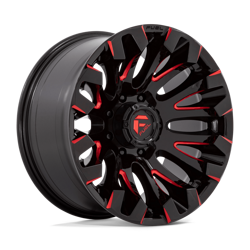 Felga aluminiowa 20" Fuel Quake 20x10 ET-18 8x165,1 Gloss Black Milled Red Tint