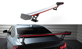 Karbonowy Spoiler Z Zewnętrznymi Wspornikami + LED Maxton BMW 4 F32 / 4 F32 M-Pack Coupe