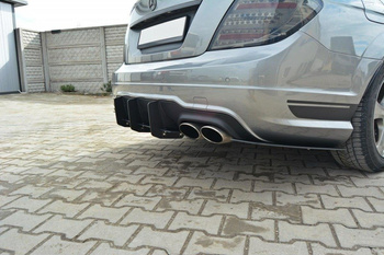 Dyfuzor Tylny i Splittery Tylne Boczne Maxton Mercedes-Benz C Sedan / Estate AMG-Line W204 / S204