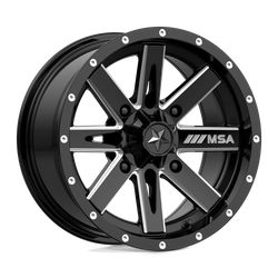 Felga aluminiowa 14" MSA Offroad Wheels M41 BOXER 14x7 ET10 4x137 Gloss Black Milled