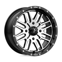 Felga aluminiowa 16" MSA Offroad Wheels M38 BRUTE 16x7 ET10 4x137 Gloss Black Machined