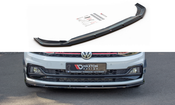 Przedni splitter Maxton V1 Volkswagen Polo MK6 GTI (czarny połysk)