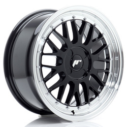 Felga aluminiowa 17" Japan Racing JR23 17x7,5 ET20-40 4H BLANK Gloss Black w/Machined Lip