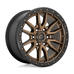 Felga aluminiowa 22" Fuel Rebel 22x12 ET-44 8x165,1 Matte Bronze Black Bead Ring
