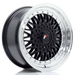 Felga aluminiowa 16" Japan Racing JR9 16x7,5 ET25 4x100/108 Gloss Black w/Machined Lip