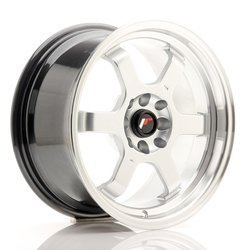 Felga aluminiowa 16" Japan Racing JR12 16x8 ET15 4x100/114 Hyper Silver w/MachinedLip