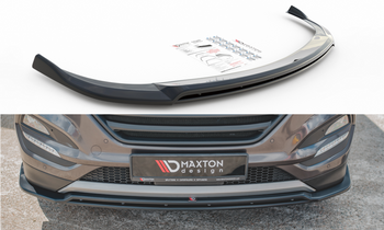 Splitter przedni Maxton Hyundai Tucson MK3 (czarny połysk)