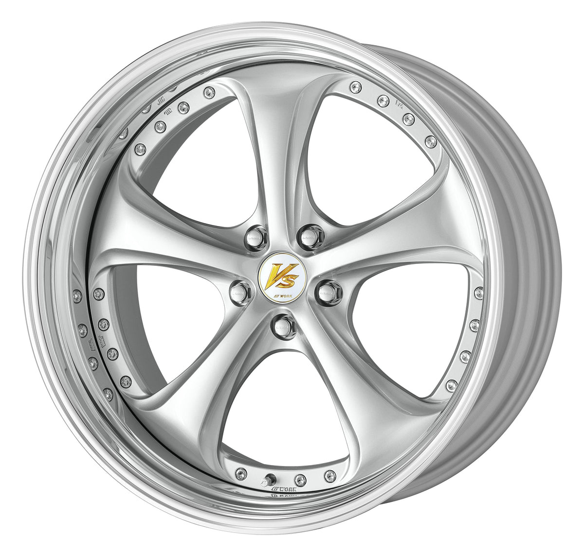 ワークVSーKF 19x8JJ OFF38 PCD 114.3 H5 2本 Felga aluminiowa Work Wheels VS KF 19