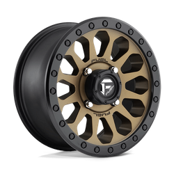 Felga aluminiowa 15" Fuel D600 VECTOR UTV 15x7 ET38 4x137 Matte Bronze Black Bead Ring