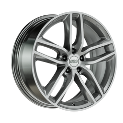Felga aluminiowa 19" BBS SX 19x8,5 ET32 5x112 Platinum Silver Diamantgedreht