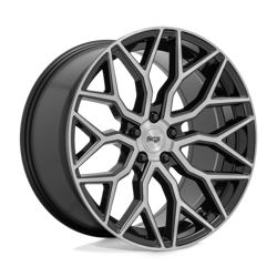 Felga aluminiowa 22" Niche Mazzanti 22x10 ET35 5x112 Gloss Black Brushed Face