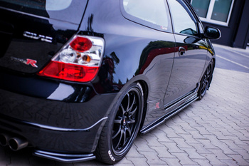 Dokładki progow Maxton Honda Civic EP3 (MK7) Type-R/S Polift (czarny połysk)