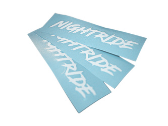 NIGHTRIDE WHITE CLASSIC STICKER