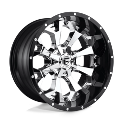 Felga aluminiowa 20" Fuel D246 ASSAULT 20x12 ET-43 8x170 Chrome Plated Gloss Black Lip