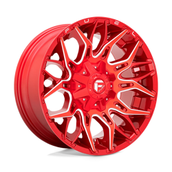 Felga aluminiowa 20" Fuel Twitch 20x10 ET-18 8x180 Candy Red Milled