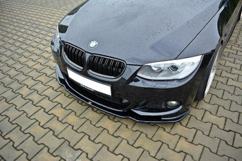 Splitter przedni Maxton V2 BMW 3 E92 M-Pack Polift (czarny połysk)