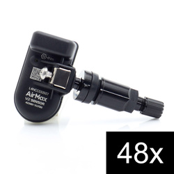 48pcs Czujniki ciśnienia TPMS AirMax TPMS V2 Sensor 315+433MHz Metal Black