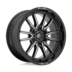 Felga aluminiowa 20" Fuel Clash 20x9 ET1 6x135 Gloss Black Milled