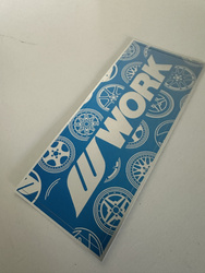 Naklejka Work Wheels Blue