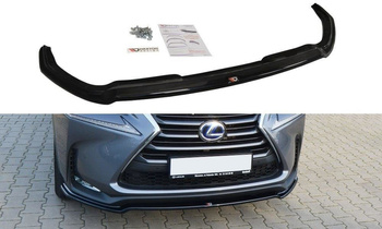 Splitter przedni Maxton V1 Lexus NX MK1 (czarny połysk)