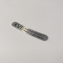 Emblemat felgi mbDESIGN KV1 Universal - Srebrny Czarne logo