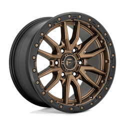 Felga aluminiowa 22" Fuel 1PC D681 REBEL 22x9 ET20 6x139,7 Matte Bronze Black Bead Ring