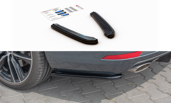Splittery tylne boczne Maxton Seat Leon MK3 Cupra ST Polift (czarny połysk)