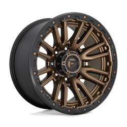 Felga aluminiowa 20" Fuel Rebel 20x10 ET-18 8x180 Matte Bronze Black Bead Ring