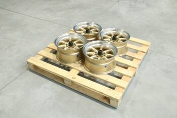 Komplet felg aluminiowych 14" JR Wheels JR19 14x7 ET0 4x100/114,3 Gold