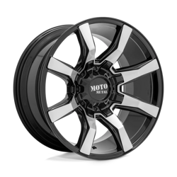 Felga aluminiowa 20" Moto Metal MO804 SPIDER 20x10 ET12 5x139,7/127 Gloss Black Machined