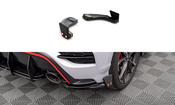 Splittery Tylne Boczne V.1 + Flaps Maxton Hyundai Kona N Mk1