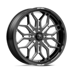 Felga aluminiowa 24" MSA Offroad Wheels M47 SNIPER 24x7 ET10 4x156 Gloss Black Milled
