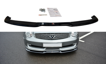 Splitter przedni Maxton V1 Infiniti G35 Coupe (czarny połysk)