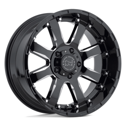 Felga aluminiowa 17" Black Rhino Sierra 17x9 ET-12 6x139,7 Gloss Black W/ Milled Spokes