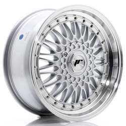 Felga aluminiowa 17" Japan Racing JR9 17x7,5 ET35 5x112/120 Silver w/ Machined Lip+Silver Rivets