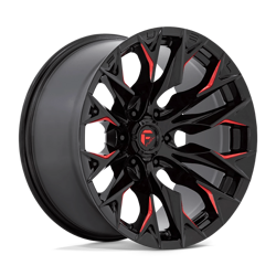 Felga aluminiowa 20" Fuel D823 FLAME 20x9 ET1 5x127 Gloss Black Milled