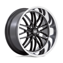 Felga aluminiowa 22" US Mag Santa Cruz 22x10,5 ET0 5x127 Gloss Black With Diamond Cut Lip