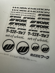 Naklejka Work Wheels Assorted BLACK