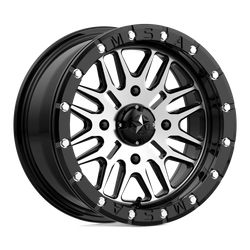 Felga aluminiowa 15" MSA Offroad Wheels M37 BRUTE BEADLOCK 15x7 ET10 4x137 Gloss Black Machined