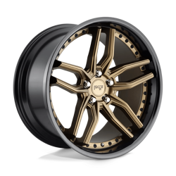Felga aluminiowa 20" Niche Methos 20x10 ET45 5x120 Matte Bronze Black Bead Ring