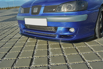 Przedni splitter Maxton V1 Seat Ibiza Cupra MK2 Polift (czarny połysk)