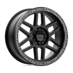 Felga aluminiowa 20" KMC Mesa 20x9 ET18 6x135 Satin Black With Gloss Black Lip