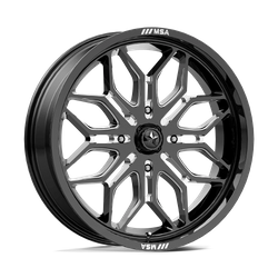 Felga aluminiowa 20" MSA Offroad Wheels M47 SNIPER 20x7 ET10 4x137 Gloss Black Milled