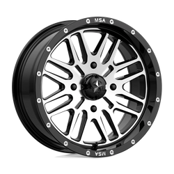 Felga aluminiowa 16" MSA Offroad Wheels M38 BRUTE 16x7 ET10 4x156 Gloss Black Machined
