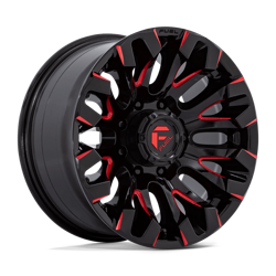 Felga aluminiowa 18" Fuel D829 QUAKE 18x9 ET1 8x165,1 Gloss Black Milled Red Tint