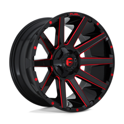 Felga aluminiowa 20" Fuel Contra 20x10 ET-18 8x180 Gloss Black Red Tinted Clear