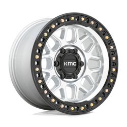 Felga aluminiowa 17" KMC Grs 17x9 ET-12 6x139,7 Machined With Satin Black Lip